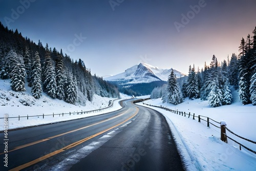 track in the mountains