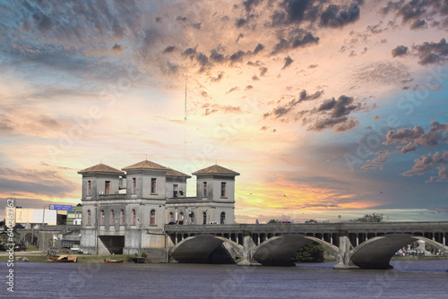 Uruguay border bridge with Brazil