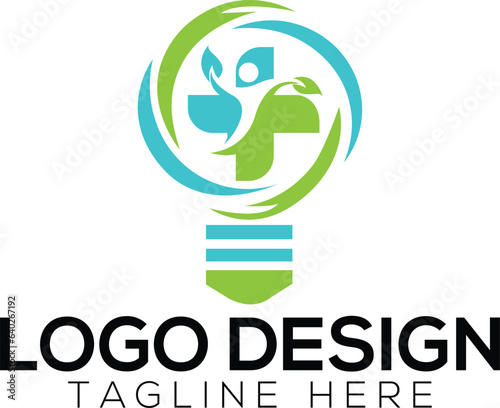 Medical bulb logo