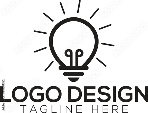 Bulb logo template
