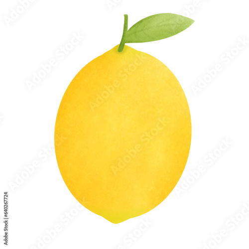 yellow lemon isolated on white background