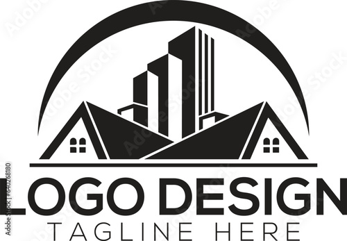 Real estate logo vector
