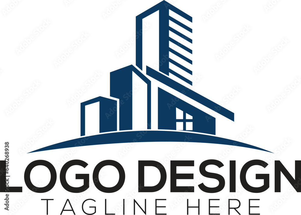 Obraz premium Real estate logo vector