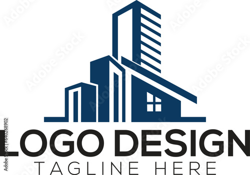 Real estate logo vector