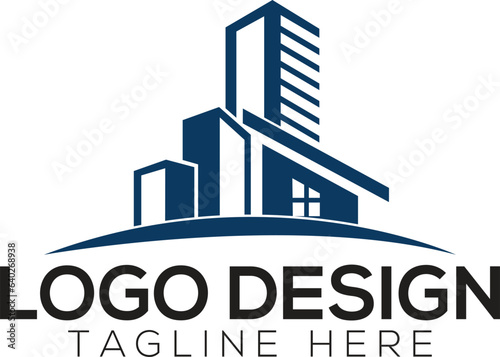 Real estate logo vector