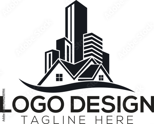 Real estate logo vector