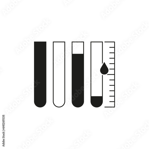 Ink level icon. Liquid level icon. Vector illustration. EPS 10.