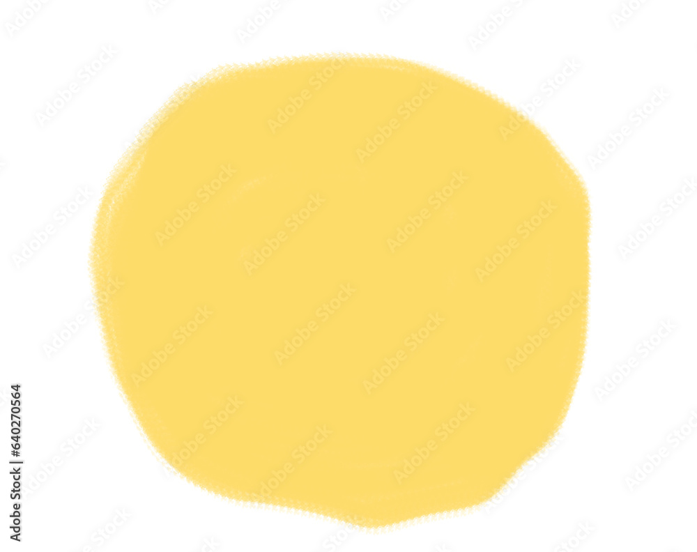 An isolated yellow circle text block with space for copy or logo An isolated yellow circle text block with space for copy or logo