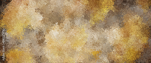 Autumn foliage behind wet glass. Maple leaves and rain. Gold autumn. Back to school. Autumn illustration for cards, flyers, poster, cover.