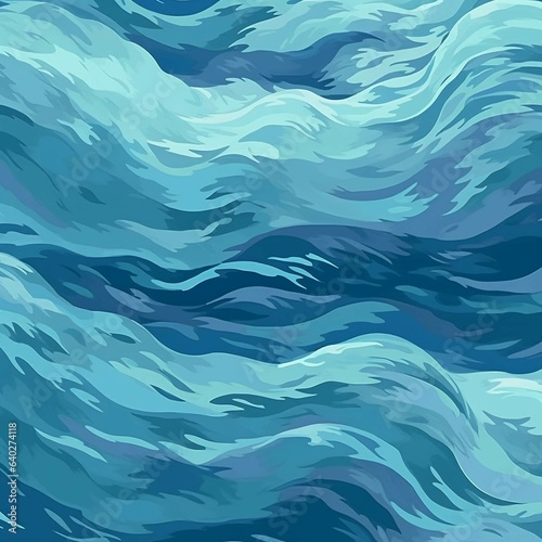 A gradient of cool blues transitions seamlessly, reminiscent of a tranquil ocean scene