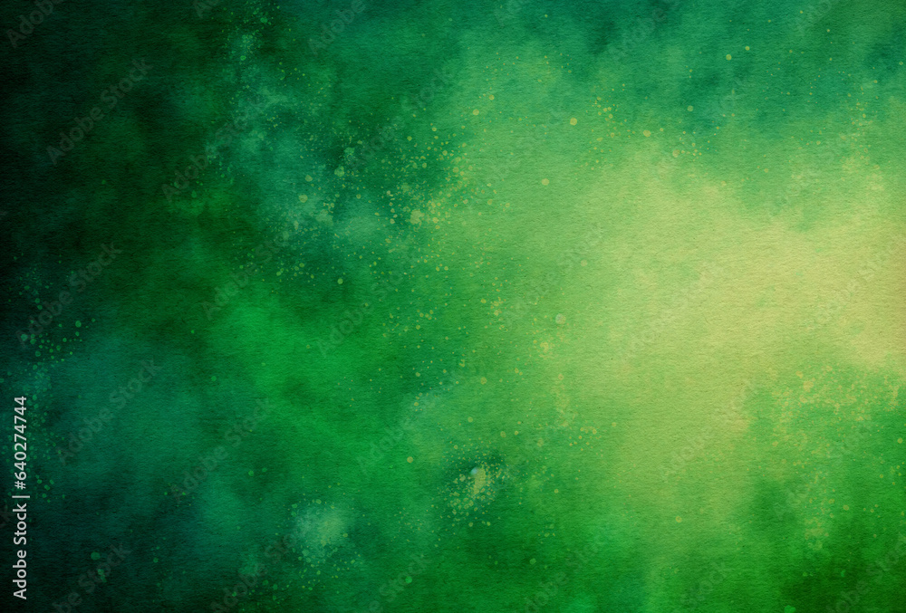 abstract green watercolor painted background