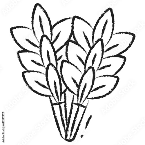 Hand drawn Brich Whisk icon