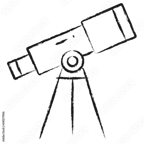 Hand drawn Telescope icon