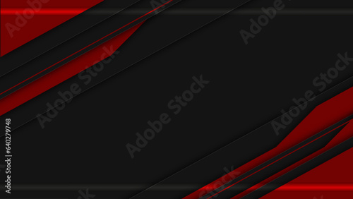 modern red element frame graphic, hi tech space layout background