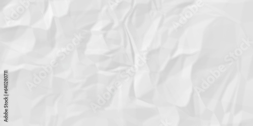 Crumpled paper texture and White crumpled paper texture crush paper so that it becomes creased and wrinkled. Old white crumpled paper sheet background texture.	
