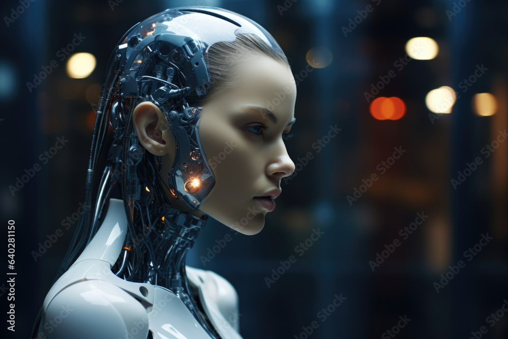 The Human Digital Era - Cyberpunk Augumented Woman - Futuristic Circuits - Tech Background 5 The Human Digital Era - Cyberpunk Augumented Woman - Futuristic Circuits - Tech Background 5