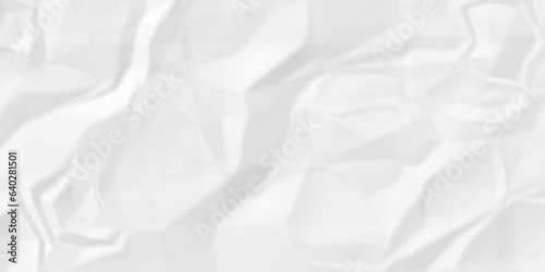 Crumpled paper texture and White crumpled paper texture crush paper so that it becomes creased and wrinkled. Old white crumpled paper sheet background texture.	
