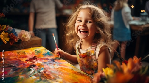 child painting 