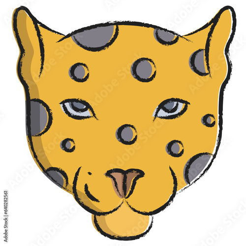 Hand drawn Leopard icon