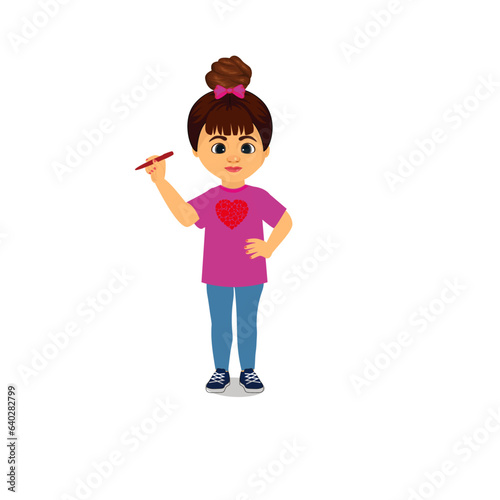 Child with pencil