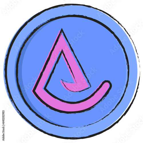 Hand drawn Asceticism icon