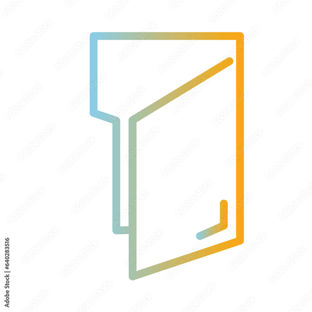 Document Folder Office Gradient Icon Document Folder Office Gradient Icon