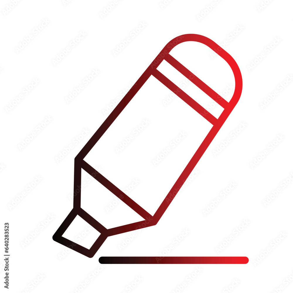 Felt Tip Pen Gradient Icon Felt Tip Pen Gradient Icon