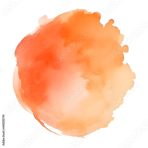 Vibrant Orange Watercolor Background Bold Artistic Texture with Intense Hues