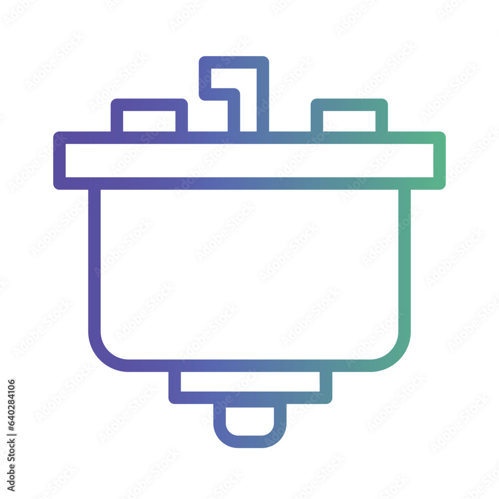 Garbage Kitchensin Gradient Icon Garbage Kitchensin Gradient Icon