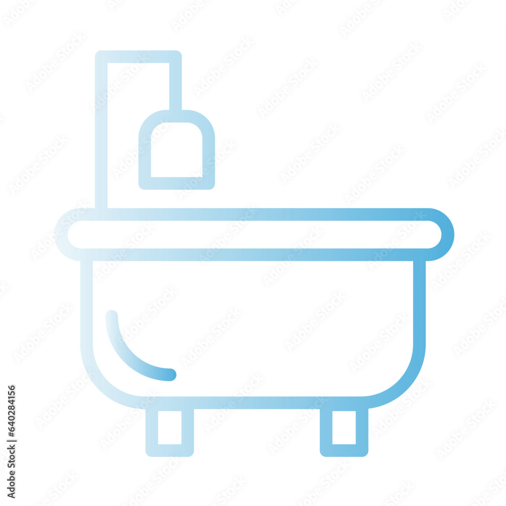 Plumber Shower Water Gradient Icon Plumber Shower Water Gradient Icon