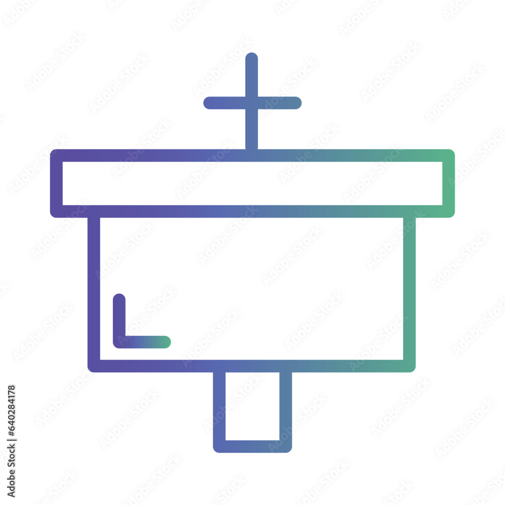 Plumber Sink Water Gradient Icon Plumber Sink Water Gradient Icon