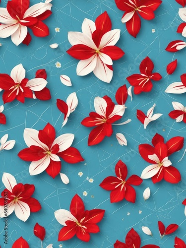 High-quality desktop wallpapers with flowers. Generative AI