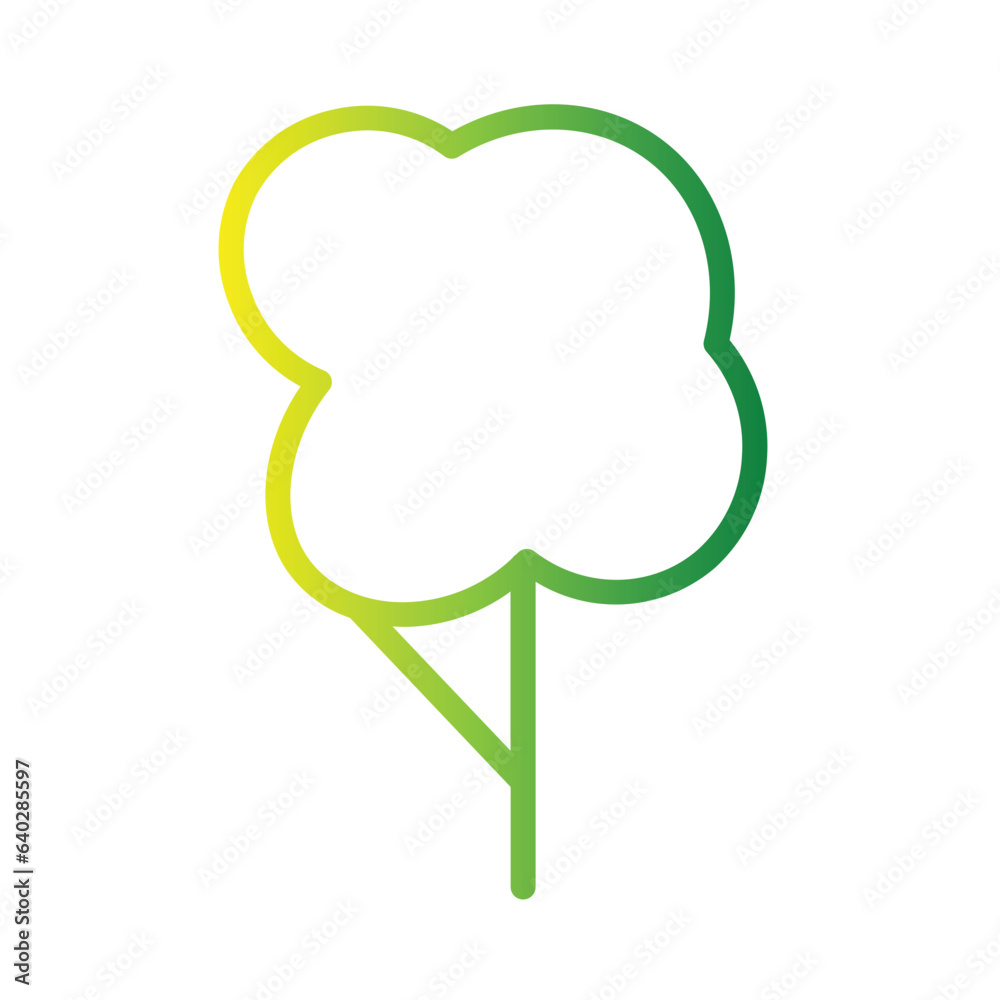 Nature Tree Plant Gradient Icon Nature Tree Plant Gradient Icon