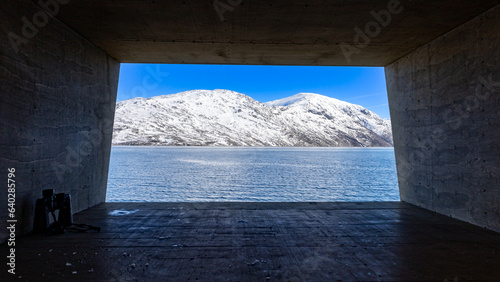 Obraz na plátně framed mountain view