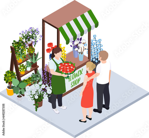 Flower Shop Stall Composition