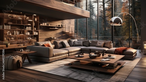 Modern interior living room furniture