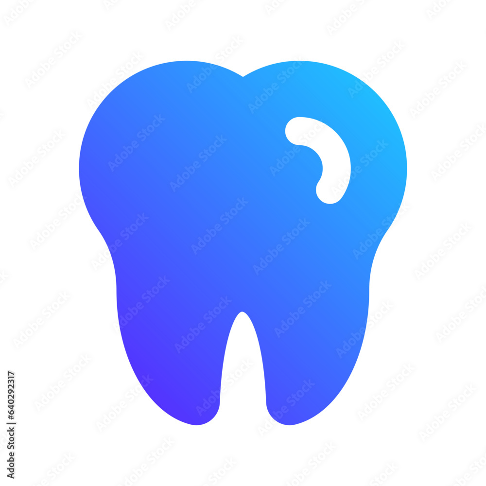 dental gradient fill icon