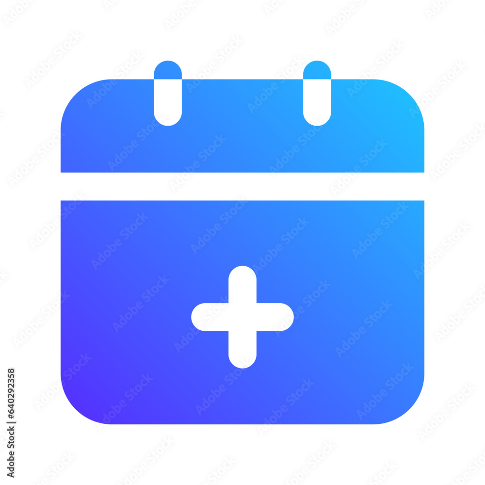 Obraz premium medical appointment gradient fill icon