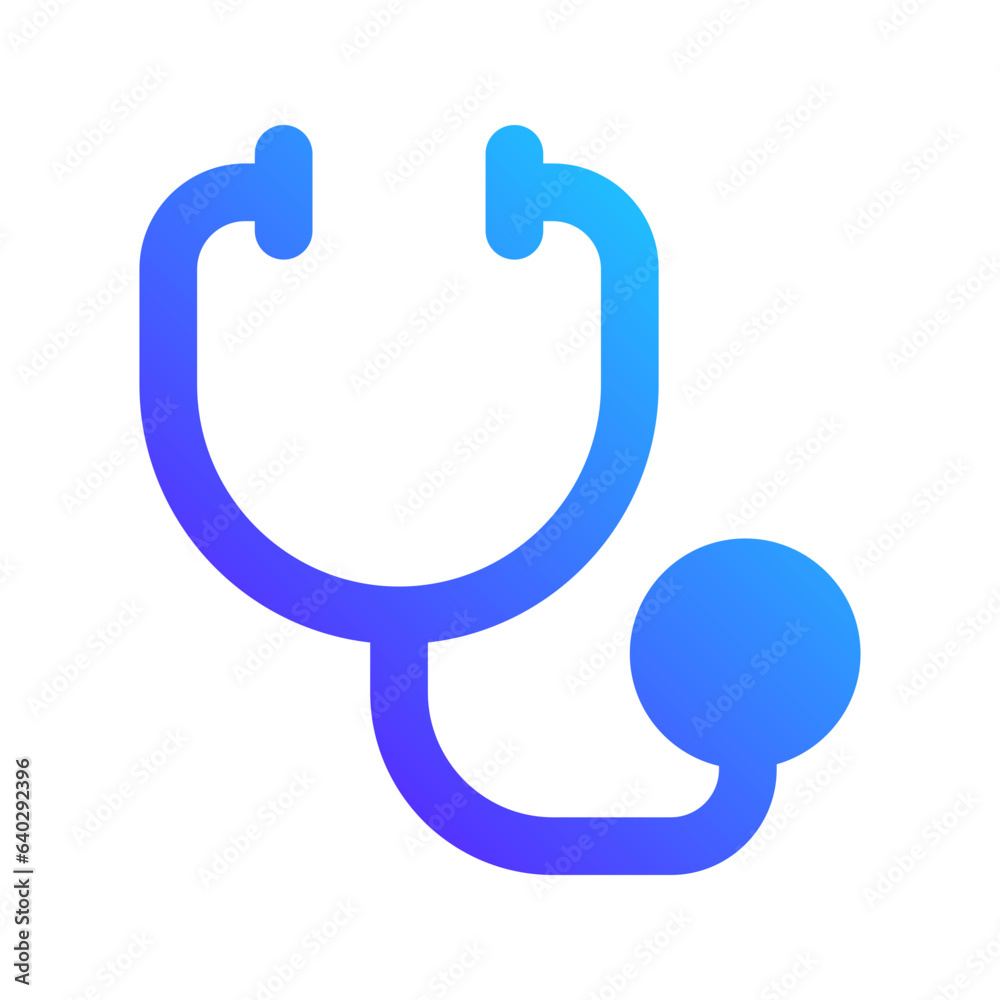 stethoscope gradient fill icon stethoscope gradient fill icon