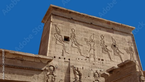 Temple of Philae aka Temple of Isis in Aswan.