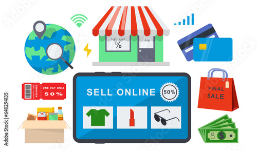can transact selling or buying goods online