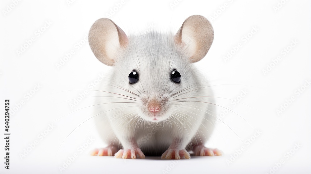 Image of a cute mouse on a white background.