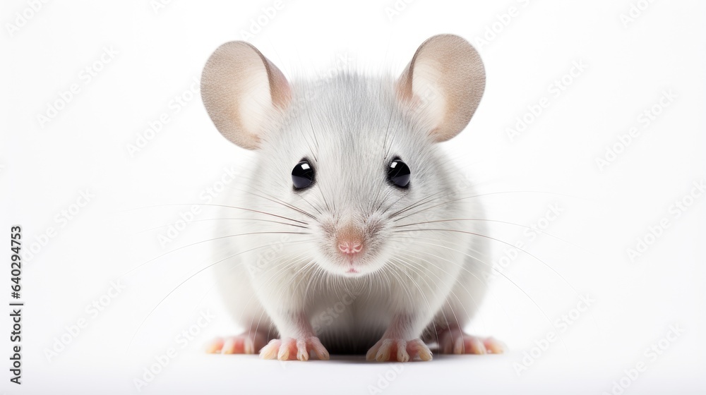 Image of a cute mouse on a white background. Image of a cute mouse on a white background.