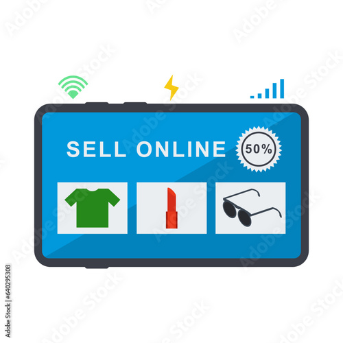 can transact selling or buying goods online