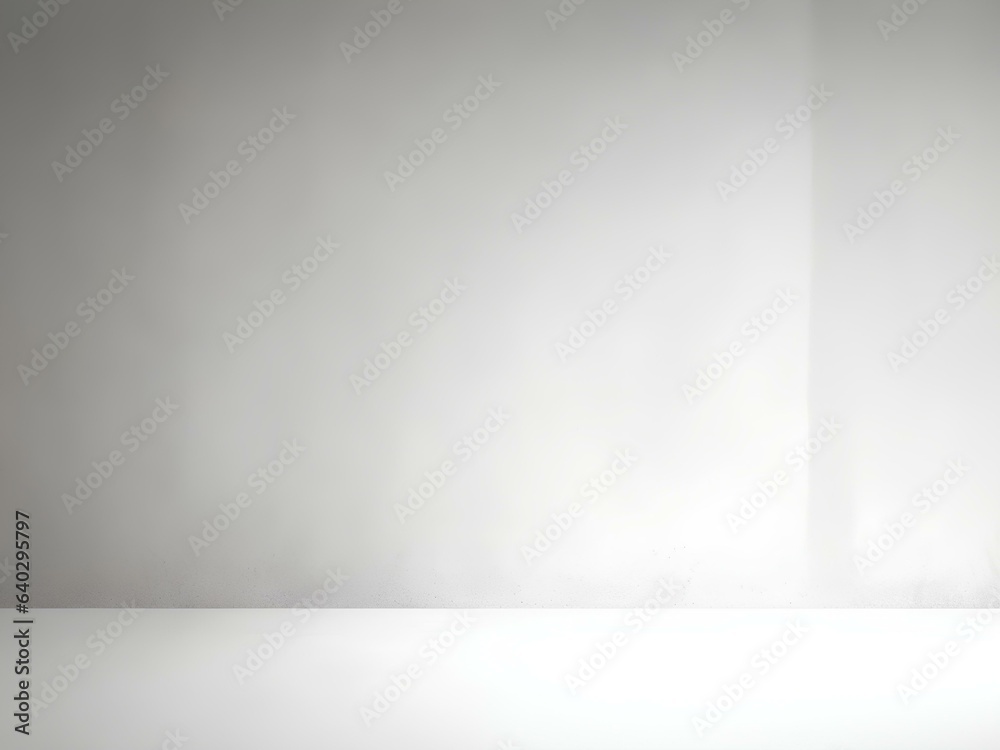 empty white room with spotlights