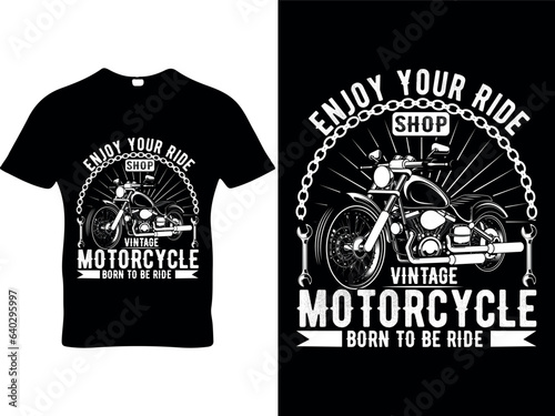 Bike-Motorcycle riding t-shirt design vector for free