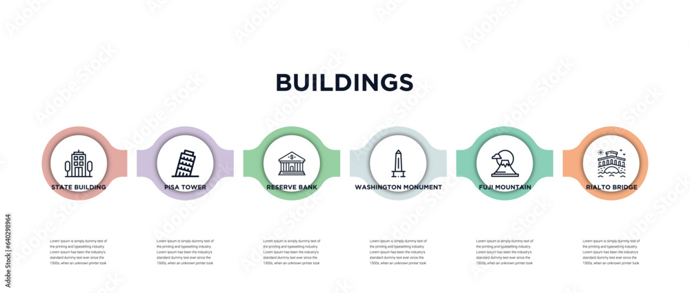 state building, pisa tower, reserve bank, washington monument, fuji ...