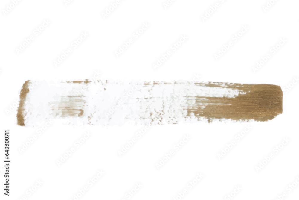 Golden Color watercolor brush vector