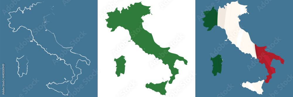 map outline country italy icon set map outline country italy icon set