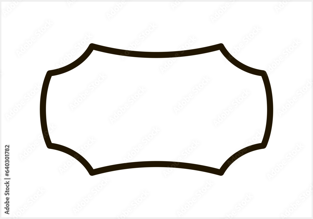 Sketch badge icon isolated Frame border vector stock illustration EPS 10 Sketch badge icon isolated Frame border vector stock illustration EPS 10